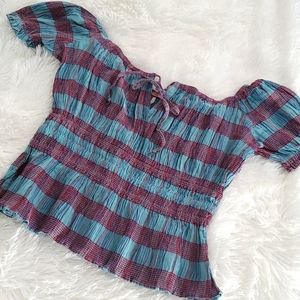 FREE PEOPLE OFF THE SHOULDER TOP XS